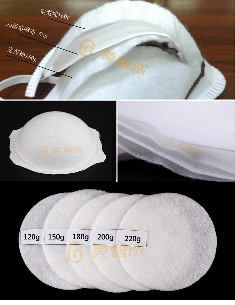 杯型口罩定型用的口罩針棉